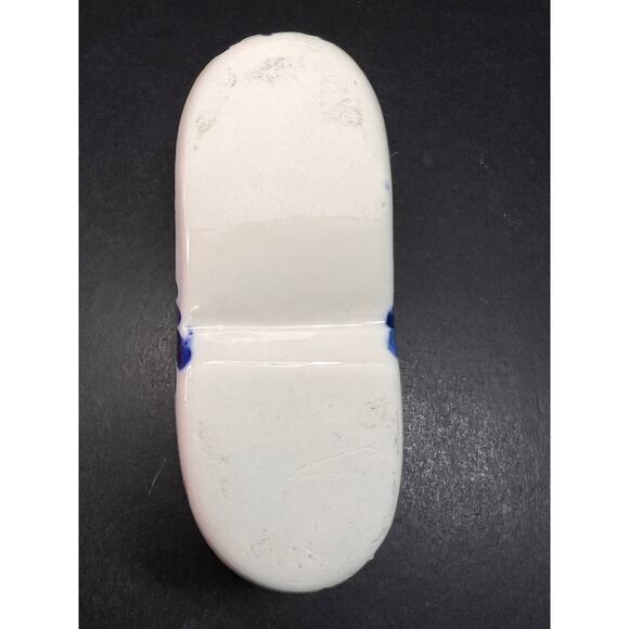 Vintage Blue White Delft Style Ceramic Dutch Clog Souvenir Trinket Dish 4" - Picture 6 of 11